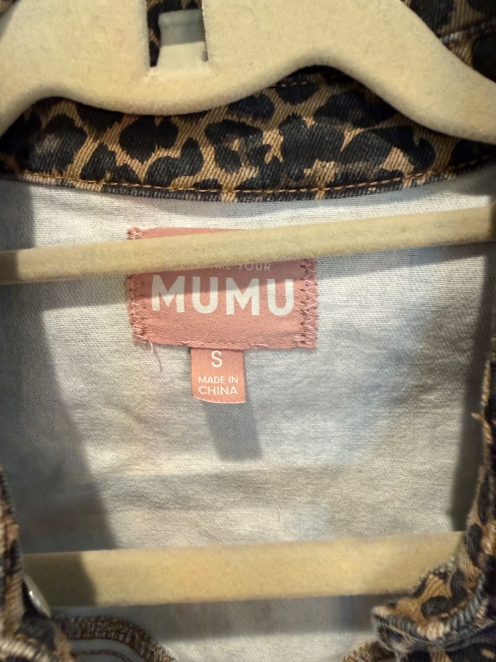 Show me your mumu cheetah denim jumpsuit - Picture 6 of 6